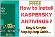 Installation instructions for Kaspersky Anti-Virus 2